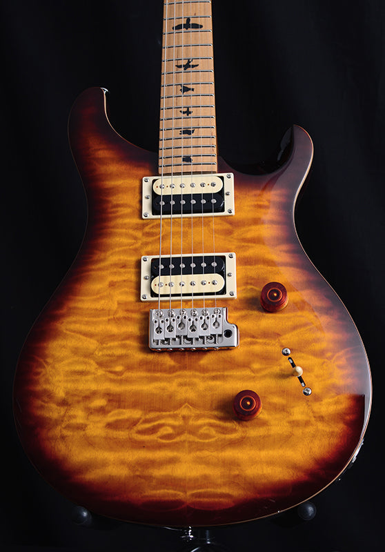 Used Paul Reed Smith SE Custom 24 Roasted Maple LTD Tobacco Sunburst-Brian's Guitars