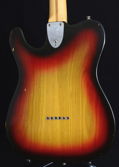 1976 Fender Thinline Telecaster 3 Tone Sunburst Vintage Guitar