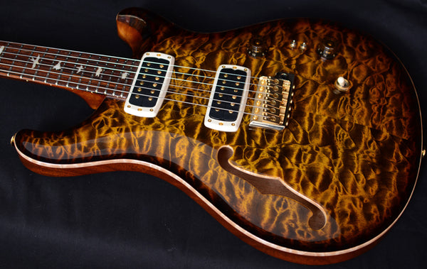 Paul Reed Smith Private Stock Custom 24 Signature Semi-Hollow Tiger Eye Smoked Burst-Brian's Guitars