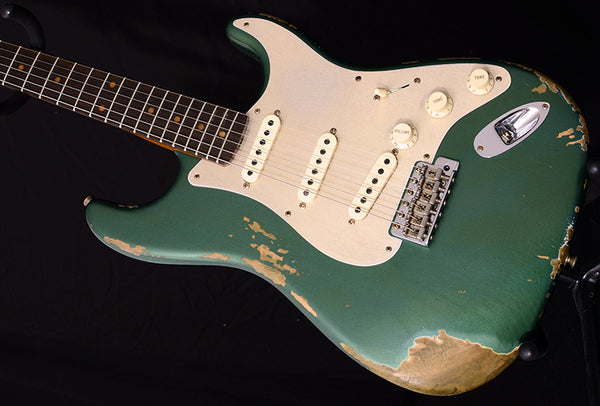 Fender Custom Shop 1959 Stratocaster Heavy Relic NAMM Limited Aged Sherwood Green-Brian's Guitars