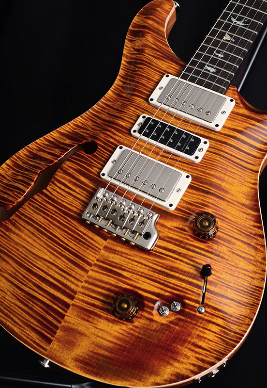 Paul Reed Smith Wood Library Special Semi-Hollow Brian's Limited Yellow Tiger-Brian's Guitars