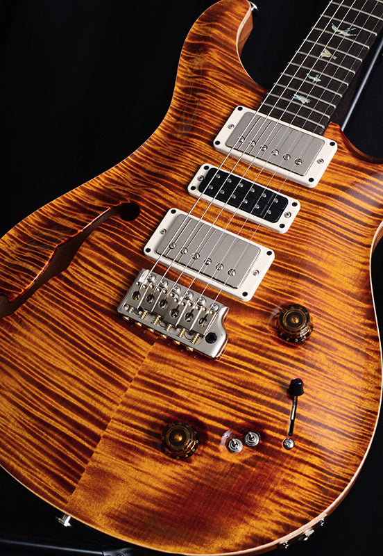 Used Paul Reed Smith Wood Library Special Semi-Hollow Brian's Limited Yellow Tiger-Brian's Guitars