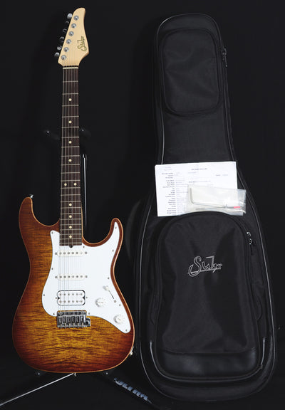 Used Suhr Pro Series S3 Bengal Burst