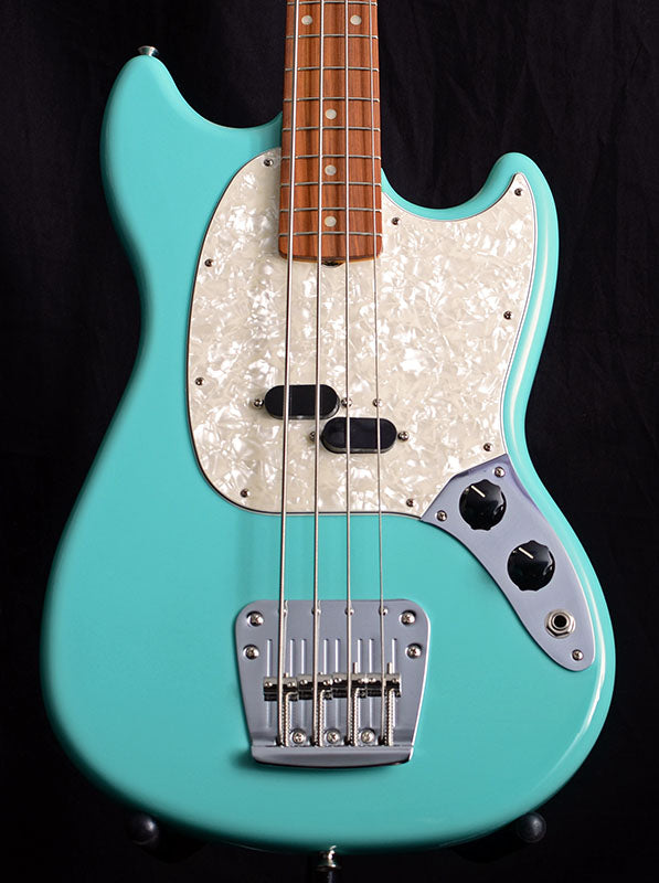 Fender Vintera Mustang Bass Sea Foam Green-Electric Guitars-Brian's Guitars