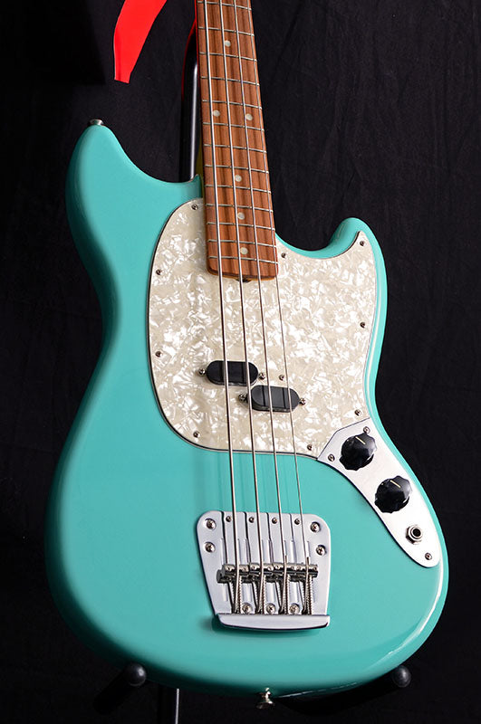 Fender Vintera Mustang Bass Sea Foam Green-Electric Guitars-Brian's Guitars