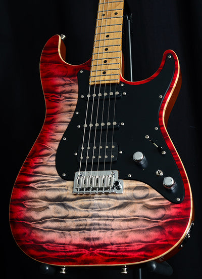 Tom Anderson Drop Top Classic Natural Black To Red Burst