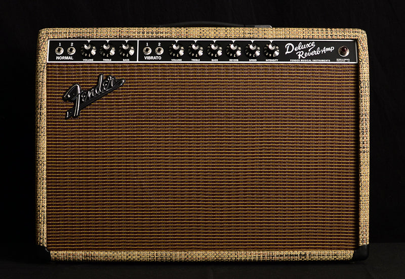 Fender Limited Edition Chilewich Bark '65 Deluxe Reverb-Amplification-Brian's Guitars
