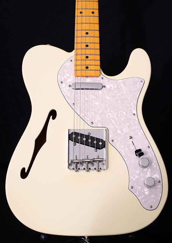 Used Fender American Vintage '69 Reissue Thinline Telecaster Olympic White-Brian's Guitars