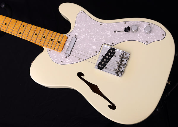 Used Fender American Vintage '69 Reissue Thinline Telecaster Olympic White-Brian's Guitars