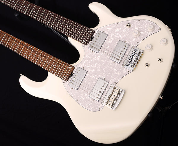 Used Ernie Ball Music Man Silhouette Double-Neck White-Brian's Guitars