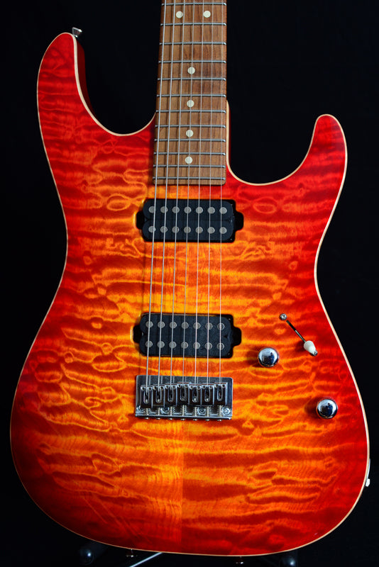 Used Tom Anderson Drop Top Seven String Fireburst-Brian's Guitars