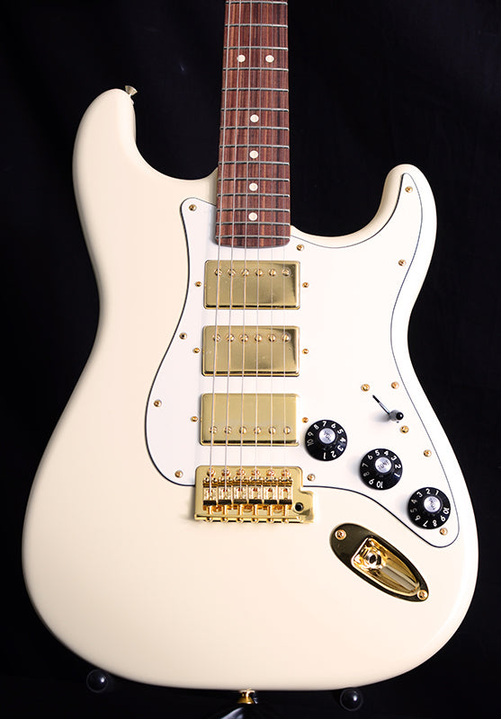 Fender Limited Mahogany Blacktop Stratocaster Olympic White-Brian's Guitars