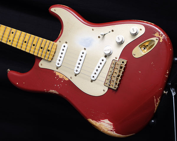 Used Fender Custom Shop 1954 Heavy Relic Stratocaster Cimarron Red-Brian's Guitars