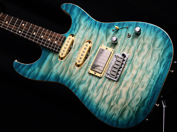 Tom Anderson Drop Top Shorty Natural Bora Blue Burst-Brian's Guitars