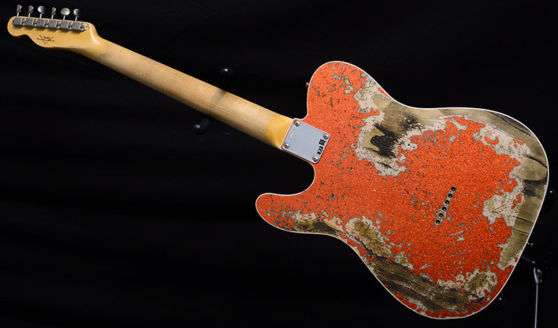 Fender Custom Shop 1960 Telecaster Custom Super Heavy Relic Candy Tangerine Sparkle-Brian's Guitars