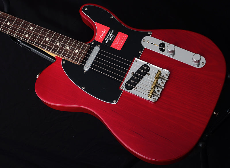 Fender American Professional Telecaster Transparent Crimson-Brian's Guitars