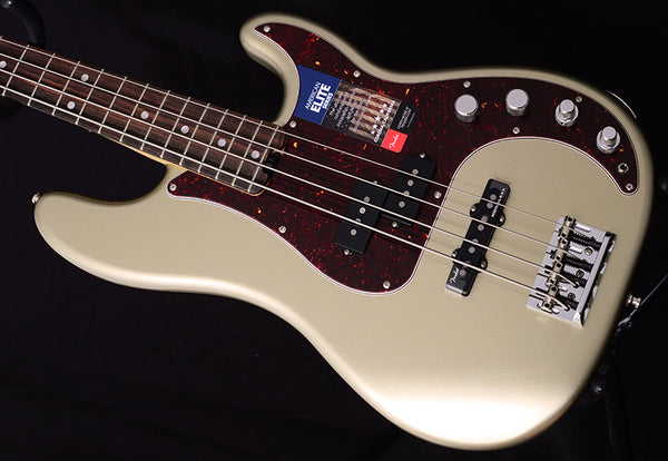 Fender American Elite Precision Bass Champagne-Brian's Guitars