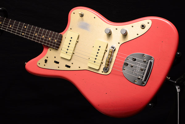 Used Fender Custom Shop '59 Jazzmaster Super Faded Fiesta Red-Electric Guitars-Brian's Guitars