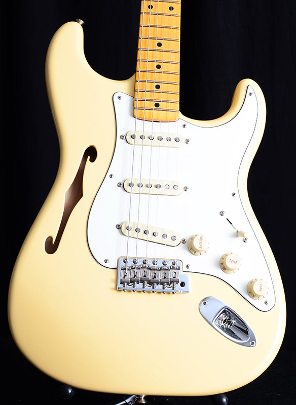 Used Fender Eric Johnson Thinline Stratocaster Vintage White-Brian's Guitars