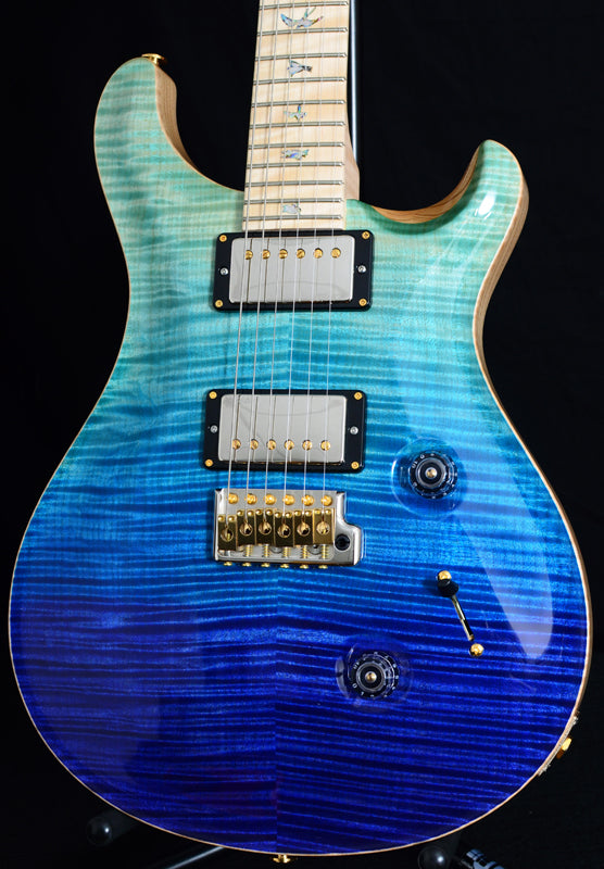 Paul Reed Smith Wood Library Custom 24 'Fatback' Swamp Ash Blue Fade-Brian's Guitars