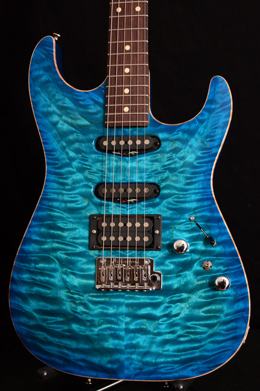 Tom Anderson Drop Top Bora Trans Blue Burst-Brian's Guitars