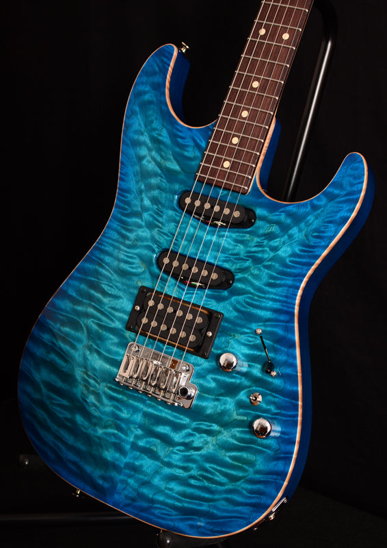 Tom Anderson Drop Top Bora Trans Blue Burst-Brian's Guitars