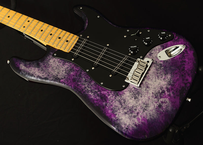 Used 1995 Fender Aluminum Stratocaster Limited Purple Marble-Brian's Guitars