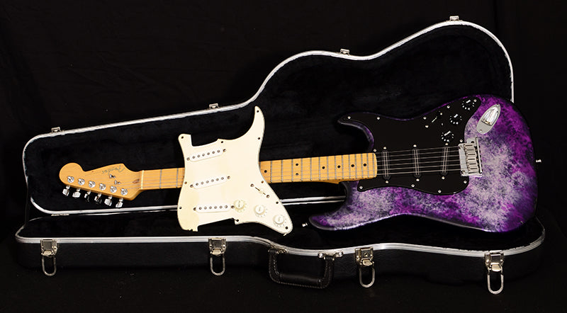 Used 1995 Fender Aluminum Stratocaster Limited Purple Marble-Brian's Guitars