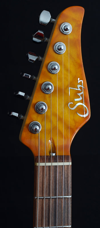 Used Suhr Modern Korina Quilt Limited Honey Amber Burst-Brian's Guitars