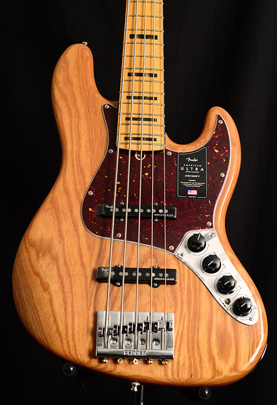 Fender American Ultra Jazz Bass V 5 String Natural-Brian's Guitars