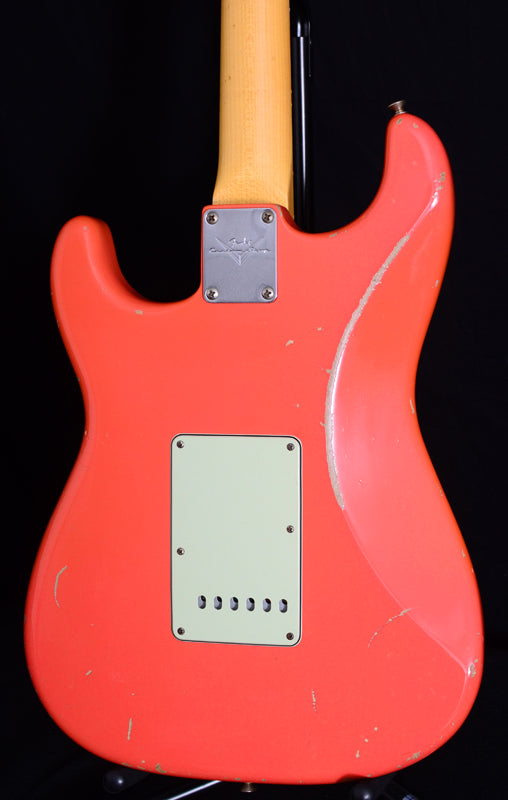 Used Fender Custom Shop Masterbuilt '59 Stratocaster Relic Faded Fiesta Red-Brian's Guitars