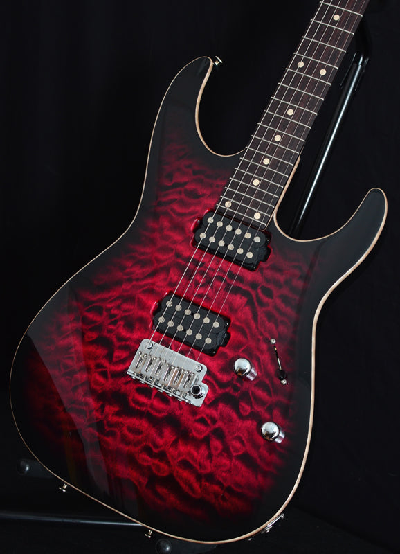 Tom Anderson Angel Cajun Red to Black Burst-Brian's Guitars
