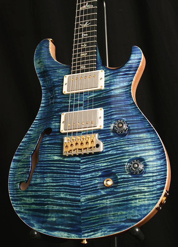 Used Paul Reed Smith Wood Library Custom 24 Semi-Hollow River Blue-Brian's Guitars