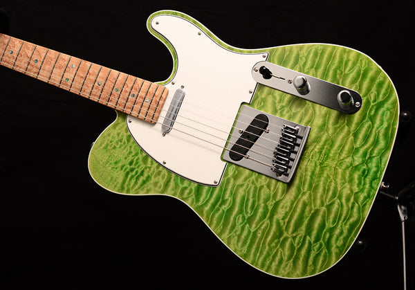 Used Fender Custom Shop Lime Green Telecaster Masterbuilt By Yuriy Shishkov