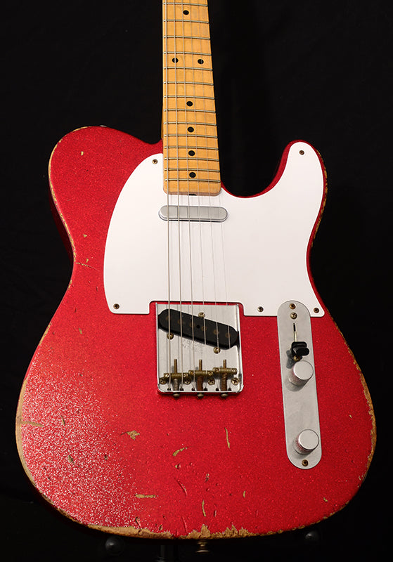 Fender Custom Shop 1958 Heavy Relic Telecaster Red Sparkle-Brian's Guitars