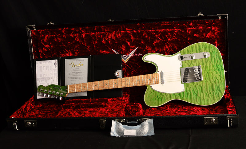 Used Fender Custom Shop Lime Green Telecaster Masterbuilt By Yuriy Shishkov