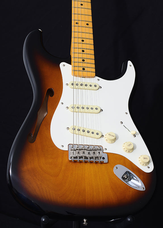 Used Fender Eric Johnson Thinline Stratocaster 2 Color Sunburst-Brian's Guitars