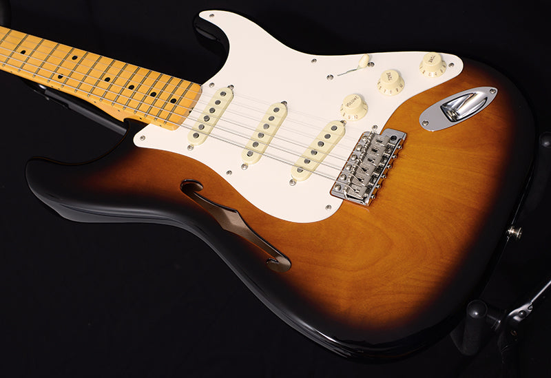 Used Fender Eric Johnson Thinline Stratocaster 2 Color Sunburst-Brian's Guitars