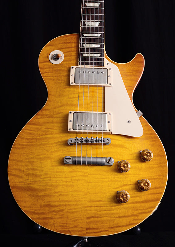 Used Gibson Custom Shop Les Paul 1959 Reissue R9 Transition Burst Lemon Burst-Brian's Guitars