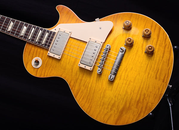 Used Gibson Custom Shop Les Paul 1959 Reissue R9 Transition Burst Lemon Burst-Brian's Guitars