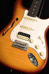 Fender Rarities Flame Top Stratocaster HSS Thinline Violin Burst-Brian's Guitars