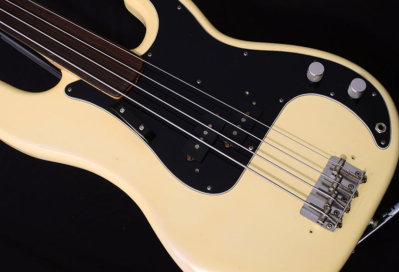 1976 Fender Precision Bass Fretless Olympic | Vintage Bass Guitars