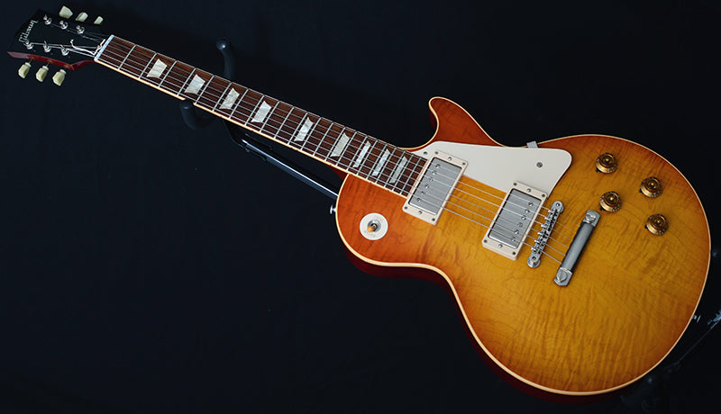 Used Gibson Custom Shop Les Paul 1959 Reissue R9 B9 Burst Brothers Limited Honey Tea Burst-Brian's Guitars