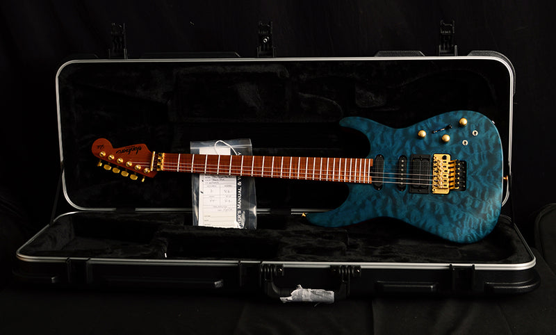 Used Jackson USA Signature Phil Collen PC1 Satin Trans Blue