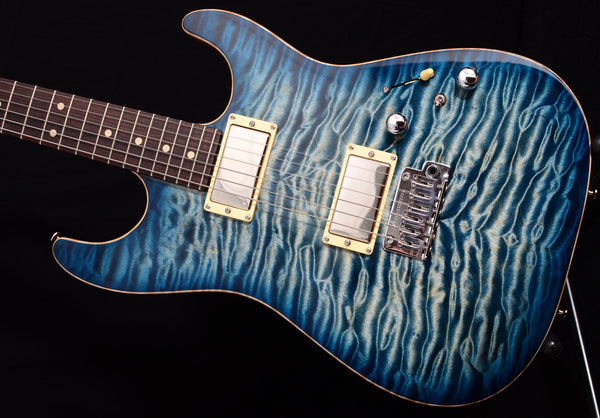 Tom Anderson Cobra S Natural Arctic Blue Burst-Brian's Guitars