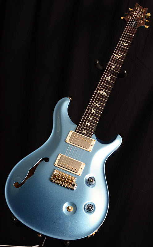 Used Paul Reed Smith Wood Library Custom 24 Frost Blue Metallic-Brian's Guitars