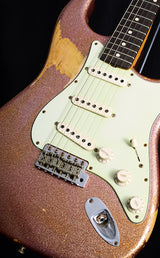 Used Fender Custom Shop 2014 NAMM Limited '60 Stratocaster Heavy Relic Champagne Sparkle-Brian's Guitars