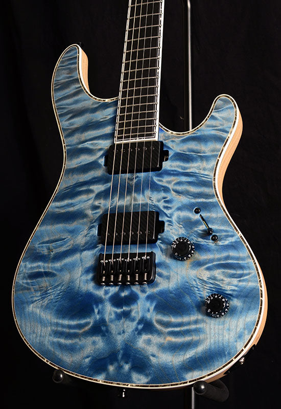 Used Mayones Regius 6 NAMM 2020 Aquamarine-Brian's Guitars