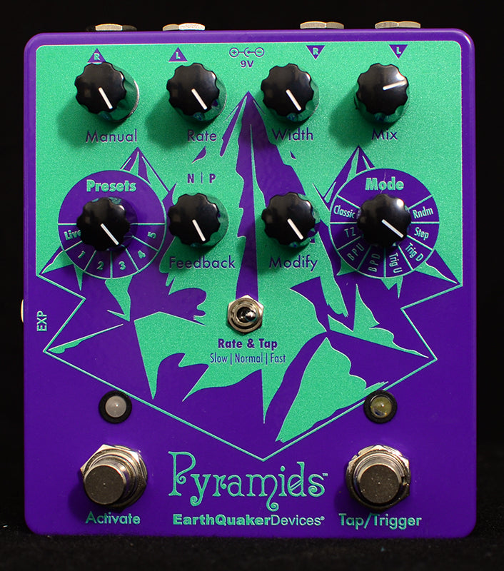 EarthQuaker Devices Pyramids Stereo Flanging Guitar Pedal