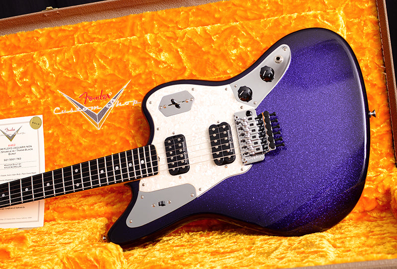 Fender Custom Shop Floyd Jaguar NAMM 2019 Purple Sparkle Black Burst Masterbuilt By Kyle Mcmillin-Brian's Guitars